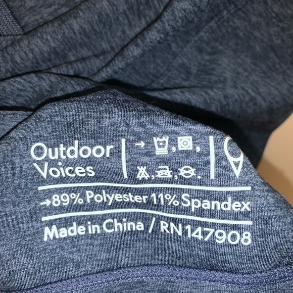 Outdoor Voices All Day Hoodie Sweatshirt Blue - Picture 7 of 8